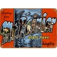 thumbnail image 1 of 9 x 12 METAL SIGN - Greetings from Mt. Rainier - Vintage Rusty Look, 1 of 2