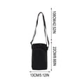 thumbnail image 3 of Bolsa cruzada de nailon para mujer, con portabotellas, bolsillo para teléfono, monedero, correa ajustable, ligera, compacta y versátil para uso deportivo y diario., 3 of 7