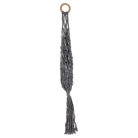 Boho Cotton Rope Hanging Basket Hamper - Stylish Bohemian Storage Basket for Home Organization and Decorative Room