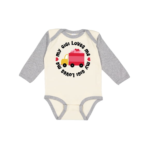 Inktastic My Gigi Loves Me Boys or Girls Long Sleeve Baby Bodysuit