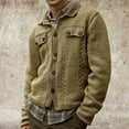thumbnail image 1 of Drppepioner Men'S Fall Winter Sweater Loose Large Size Solid Color Sweater Cardigan Jacket, 1 of 5