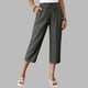 thumbnail image 2 of Pantalones de Cintura Elásticos de Pierna Ancha para Mujeres Trabajo Casual Pata Ancha Recortada Viaje Senderismo con Bolsillos Pantalon, 2 of 9