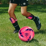 Umbro Ceramica Peewee Stirrup Soccer Shin Guards for Kids، Pink