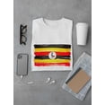 thumbnail image 3 of Grunge Flag Of Uganda Watercolor T-Shirt Men -Image by Shutterstock, Male Medium, 3 of 4