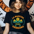 thumbnail image 3 of La Maestra Más Chingona T-Shirt, Bold Spanish Teacher Shirt, Latina Educator Tee, Heliconia, Size 5XL, 3 of 6