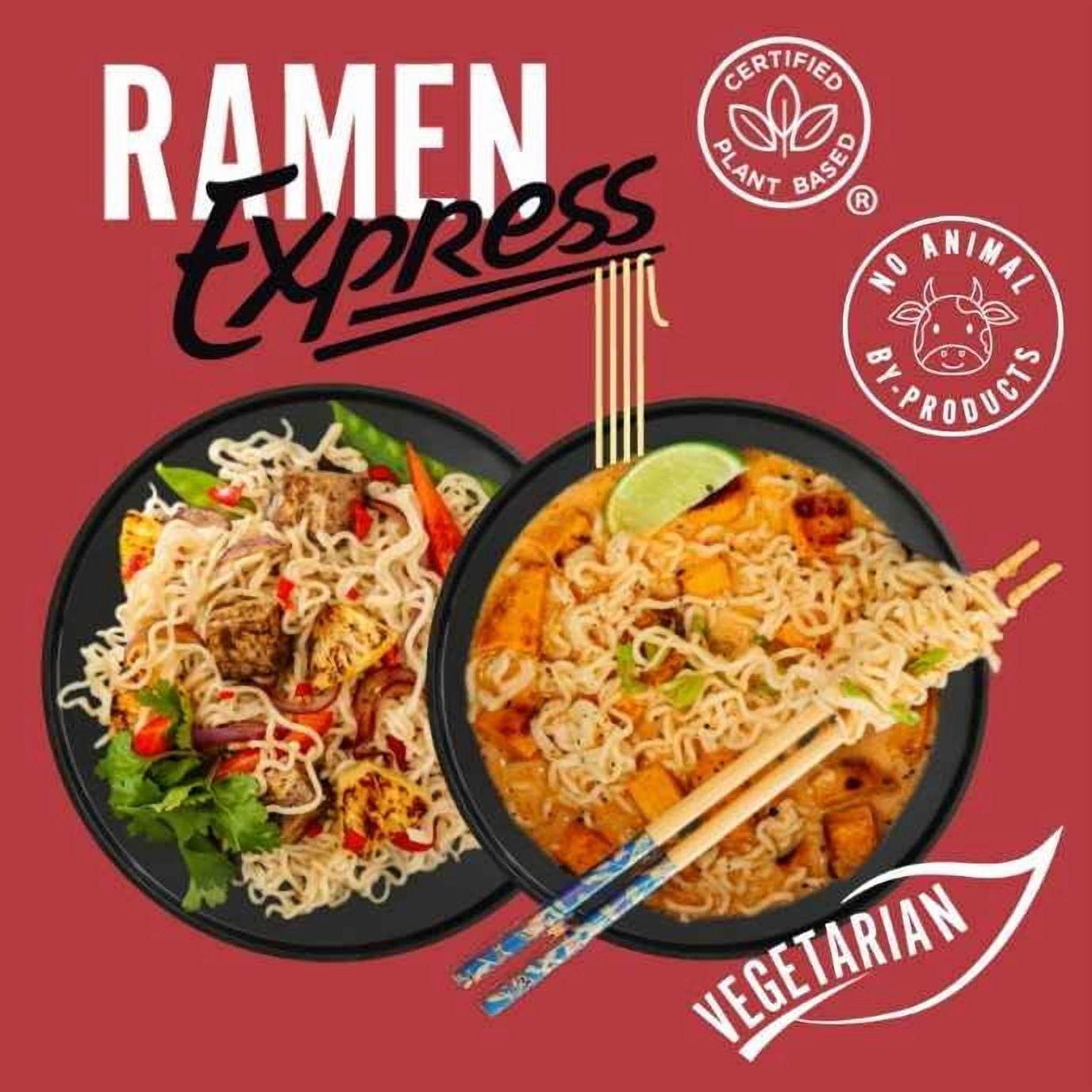 Ramen Express Chicken Flavor Ramen Noodles, Vegan, Halal, Kosher, 3 oz Pouch, Pack of 12