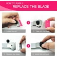 thumbnail image 5 of DEKEones Razor Blade Scraper, 2 PCS Razor Scraper Tool for Removing Label, Registration Sticker, Tint, Grease from Windshield, Appliance, Glass（Pink）, 5 of 7