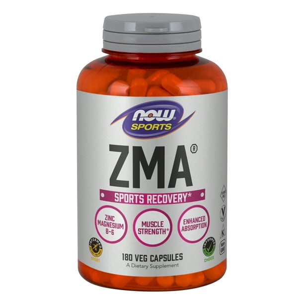 NOW Sports Nutrition, ZMA (Zinc, Magnesium and Vitamin B6), Enhanced