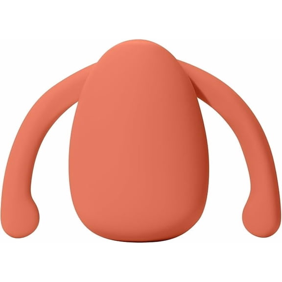 Dame Products Eva Personal Massager for Women - Relieve Stress Relax Hands-Free - 3 Speeds - Rechargeable - 100% Waterproof and Body-Safe - Papaya Color