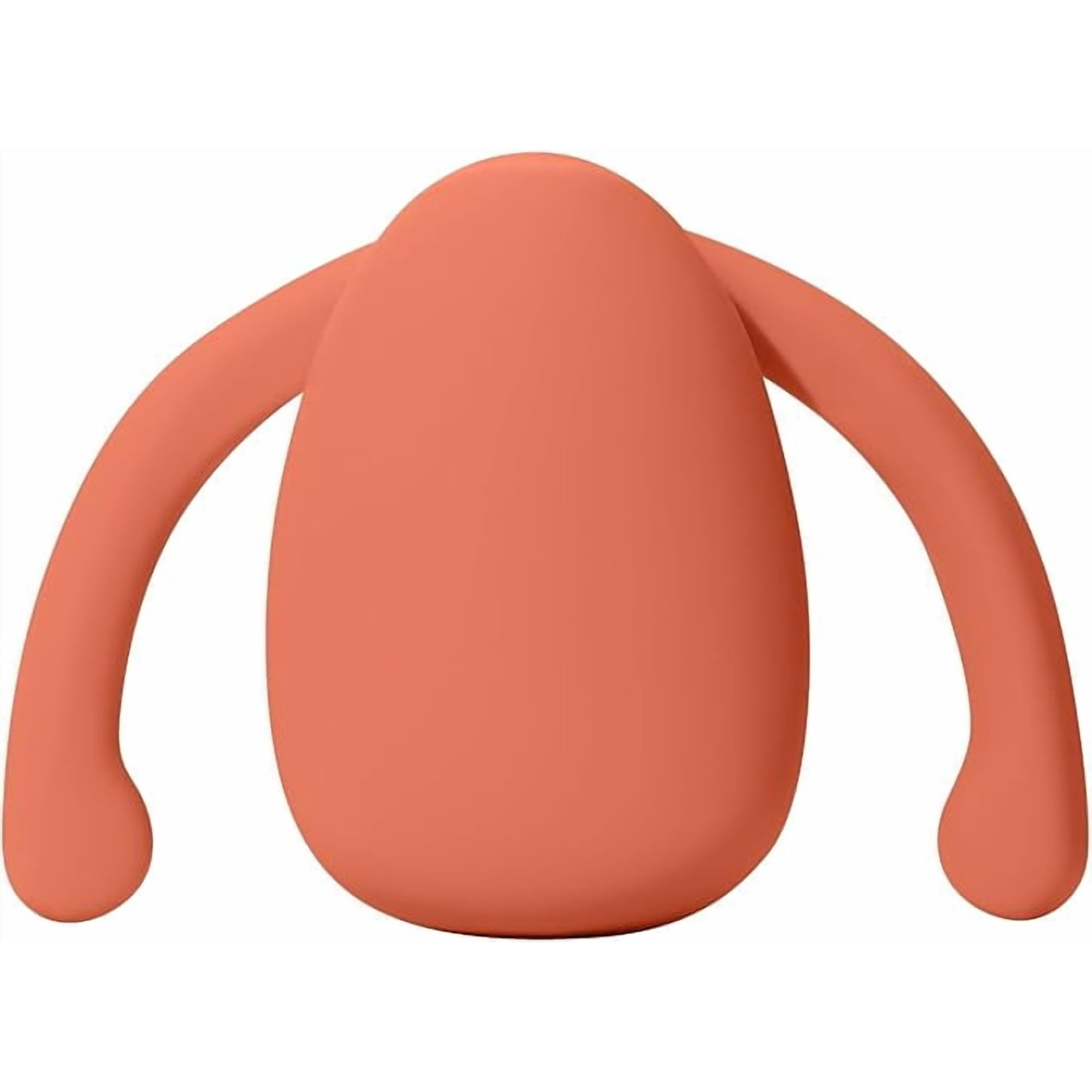 Dame Products Eva Personal Massager for Women - Relieve Stress Relax Hands-Free - 3 Speeds - Rechargeable - 100% Waterproof and Body-Safe - Papaya Color