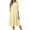 Beige #13, variant on Evdexr 3/4 Sleeve Fit and Flare Dresses for Women Solid Color A Line Flowy Dress Crew Neck Casual Midi Dress with Pockets White XL