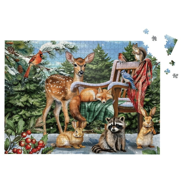 Briarwood Lane Snow Day Friends 1000 Piece Jigsaw Puzzle