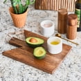 thumbnail image 2 of Main + Mesa Geometric Wood Cutting Board with Leather Tie, Natural, 2 of 5