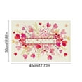 thumbnail image 3 of Heart Love Placemats 1pc, 11.81×17.72in Inch Anniversary Table Mats for Party Kitchen Dining Decoration, 3 of 6