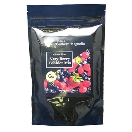 Julias Southern Magnolia Gluten Free Berry Cobbler Mix 9oz, Pack of 4
