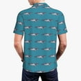 thumbnail image 4 of Balery Cartoon Whale Printed Men’s Short Sleeve Polo Shirt, Midweight Men's Shirt,Golf Polo shirts -Small, 4 of 9