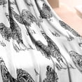 thumbnail image 3 of White Chicken Sketch Pattern Blanket,Comfortable Soft Flannel Throw Blanket,All Season,Warm Lightweight Blankets for Sofa Bed Couch Living Room Chair,30"x40", 3 of 4