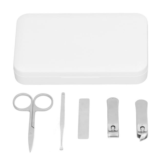 Juego De Cortaúñas De Acero Inoxidable, Alta Nitidez, Amplia Aplicación, Juego De Manicura para Uñas De Los Pies, Oreja, 5 Uds.