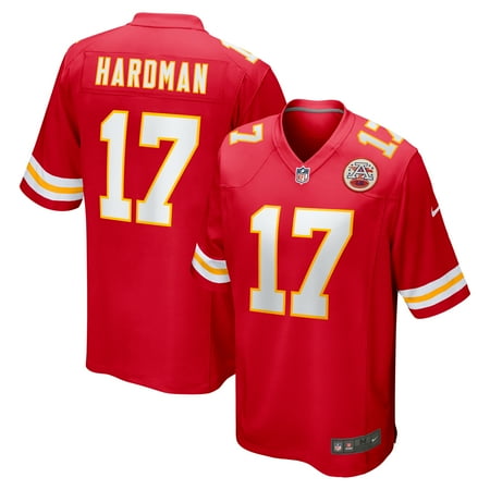 Men's Nike Mecole Hardman Red Kansas City Chiefs Game Jersey
