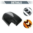 thumbnail image 6 of Car Rear View Left Right Mirror Cover Cap Overlay for Lexus Fit w/Arrow LED Lamp Pair Black Carhon Fiber, 6 of 6