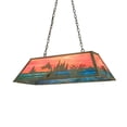 thumbnail image 2 of Meyda Tiffany 192743 6 Light 42" Wide Billiard Linear Pendant - Brass, 2 of 5