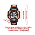 thumbnail image 4 of Kids Luminous Waterproof Watch, Electronic Digital Display, Week Alarm Stopwatch Fun Gift, 4 of 7