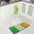 thumbnail image 4 of SKYSONIC St.Patrick's Day Kitchen Rugs and Mats,Lucky Clover Non Slip Washable Cushioned Carpets Polyester AntiFatigue Comfort Porch Floor Mat Doormat for Washroom Bedroom Office 39 x 20 inch, 4 of 7