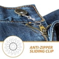 thumbnail image 5 of Protector de cremallera 20 piezas cierres de cremallera herramientas Clip gancho superior para pantalones vaqueros accesorios herramienta auxiliar Jeans soporte de cremallera, 5 of 5