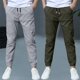 thumbnail image 2 of Odeerbi 3-13 Años Niños 2 Pcs Algodón Lino Pantalones de Deporte Deportivo Entrenamiento de Verano Pantalones de Jogger de Color Sólido Casual Pantalones Sueltos, 2 of 8