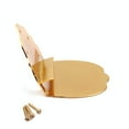 thumbnail image 1 of Gold K Word Scalloped Mandolin Replacement Pratical Parts Chrome Mandolin Tailpiece, 1 of 5