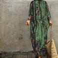thumbnail image 3 of Fridja Womens Print Chiffon Beach Kimono Long Cardigan Blouse Shawl Loose Tops Cover Up, 3 of 9