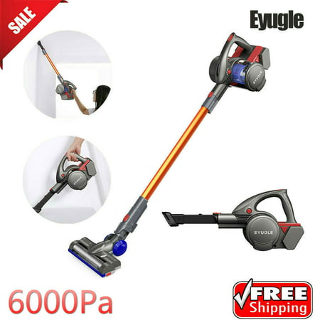 EYUGLE Cordless Vacuum Cleaner, 2-in-1 Lightweight Hand Held Vacuum Cleaner Portable Vacuum Cleaner for Car Pet Hair with Long Lasting Battery and