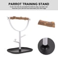 thumbnail image 3 of Weiweiguan 1Pc Bird Perch Parrot Training Stand Bird Grinding Perch Chewing Wood Rod with Plastic Base, 3 of 7