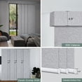 thumbnail image 6 of Yoolax Motorized Sliding Panel Track Blind Blackout Smart Vertical Blinds Electric Window Shade with WiFi Hardwire Power Motor for Patio Glass Door(Blackout Foggy Grey,80"W x 84"H), 6 of 7