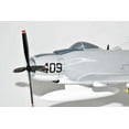 thumbnail image 6 of VA-42 Green Pawns A-1H/AD-6 Skyraider Model, Navy, 1/33 Scale Model, Mahogany, 6 of 8