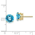 thumbnail image 2 of 14ky Gold 8mm Round Earring Mountings No Stones Included No Backs, 2 of 2