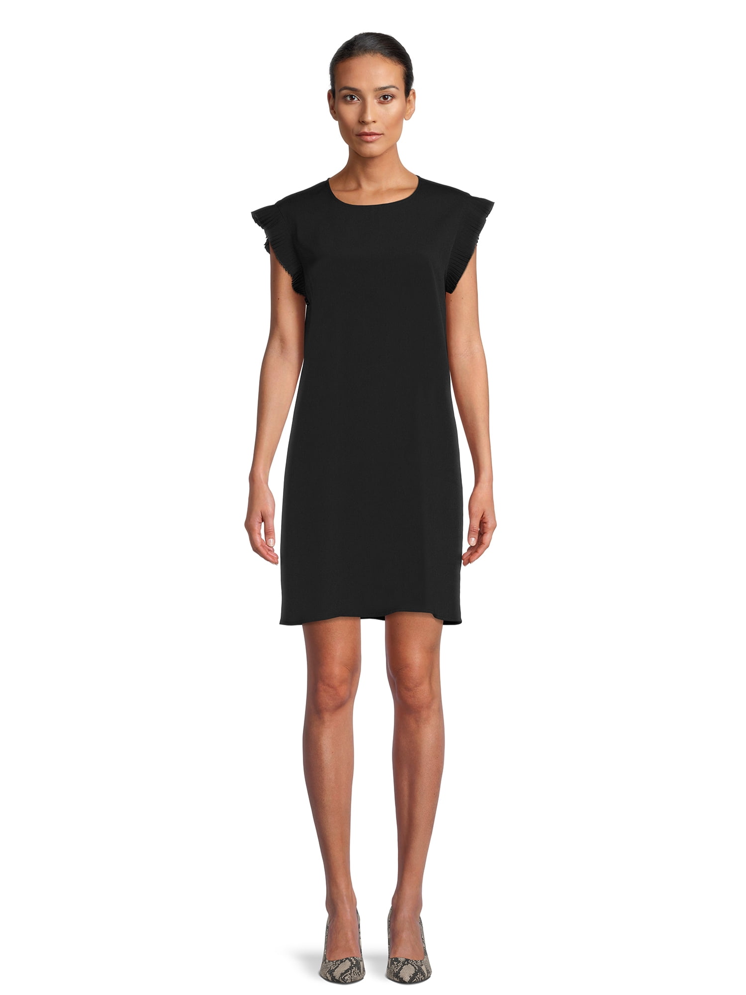 Nine.Eight Women's Print Flounce Sleeve Dress - Walmart.com