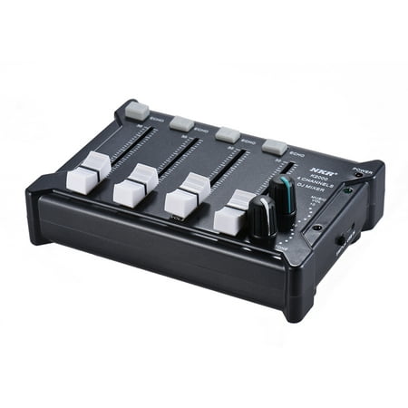 Professional Mini Pocket 4-Channel mono Stereo Audio DJ Sound Mixer USB Powered BT Connecting Mobile Phone