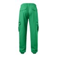 thumbnail image 4 of toraway Men Jean Shorts Stretch Mens Cotton Casual Pants Solid Color Comfortable Drawstring Pocket Color Matching Design Overalls Pants Pants Casual Pants M, 4 of 4
