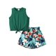thumbnail image 1 of Conjunto de ropa PATPAT para niñas de verano, tallas 9-10, color verde, 1 of 7