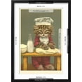 thumbnail image 5 of Art.com Kitten Making Bread Art Print, Black Frame Wall Art, 17" x 23", 5 of 5