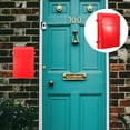 thumbnail image 7 of Baluue Red Wall Mounted Plastic Mailbox, Outdoor Mail Organizer, 1 Piece, 7 of 7