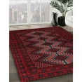 thumbnail image 2 of Ahgly Company Indoor Rectangle Traditional Burgundy Brown Persian Area Rugs, 7' x 10', 2 of 6