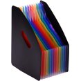 thumbnail image 2 of 12 Pockets Expanding File Folder Accordian File Organizer A4 Letter Size Document Organizer Deskstop Stand Expanding File Magazine Holder File Rack Rainbow Color for Home Office School, 2 of 8