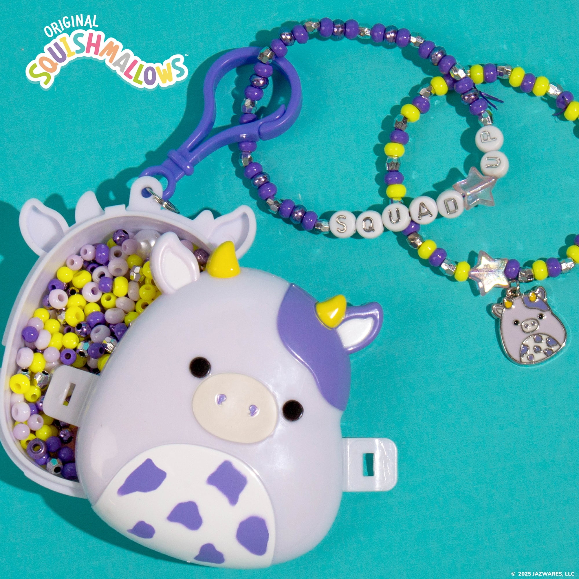 Original Squishmallows™ Bubba The Cow Bracelet Kit