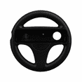 thumbnail image 4 of Retrofam 2 Pack Mario Kart Steering Wheel and Remote for Wii Game Console, Black, 4 of 5