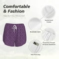 thumbnail image 4 of Bixox Women's Retro Florals Purple pattern 2 in 1 Running Shorts - Lightweight Athletic Workout Gym Yoga Shorts Liner with Pockets - X-Large, 4 of 7