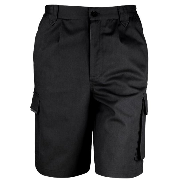 Workguard de Rusult - Pantalones cortos de deporte aire libre / trabajar Unisex Hombre Mujer - Trabajo/Alpinismo (Negro)