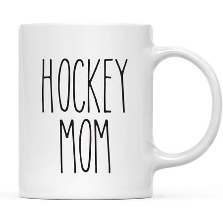 

CTDream Simple Rustic Farmhouse Kitchen Decor 11oz. Ceramic Coffee Tea Mug Gift Hockey Mom 1-Pack Includes Gift Box Minimalist Birthday Christmas Gift Ideas