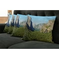 thumbnail image 5 of Ambesonne Forest Throw Pillow Cover 4 Pack, El Captain Scenery USA, 16", Green Blue, 5 of 5